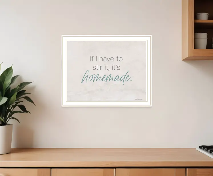 It's Homemade White Framed Print Wall Art