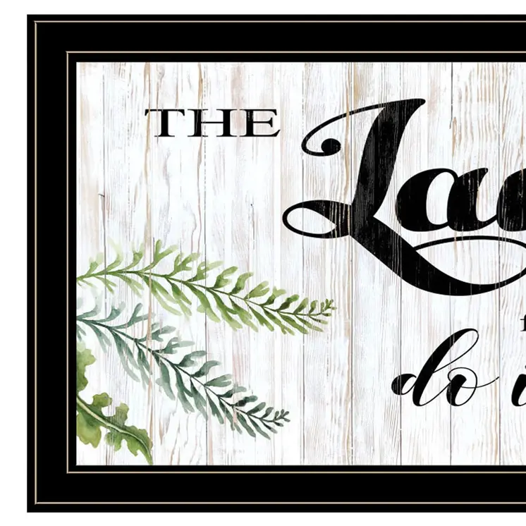 The Laundry Room Black and Brown Framed Print Laundry Wall Art