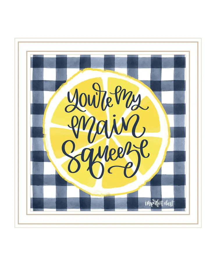 Main Squeeze White Framed Print Wall Art