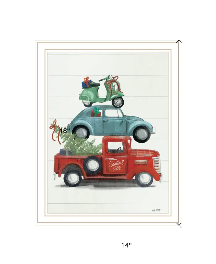 Holiday Travels White Framed Print Wall Art