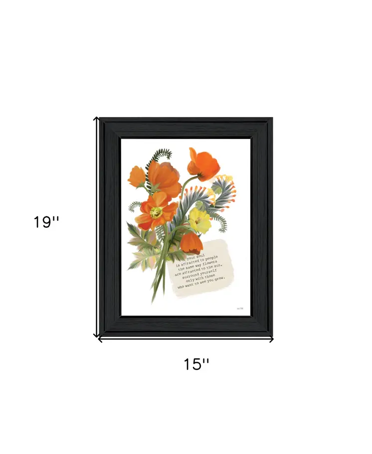 See You Grow Black Framed Print Wall Art