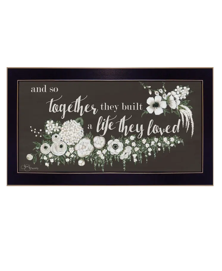 Together They Built Black Framed Print Wall Art