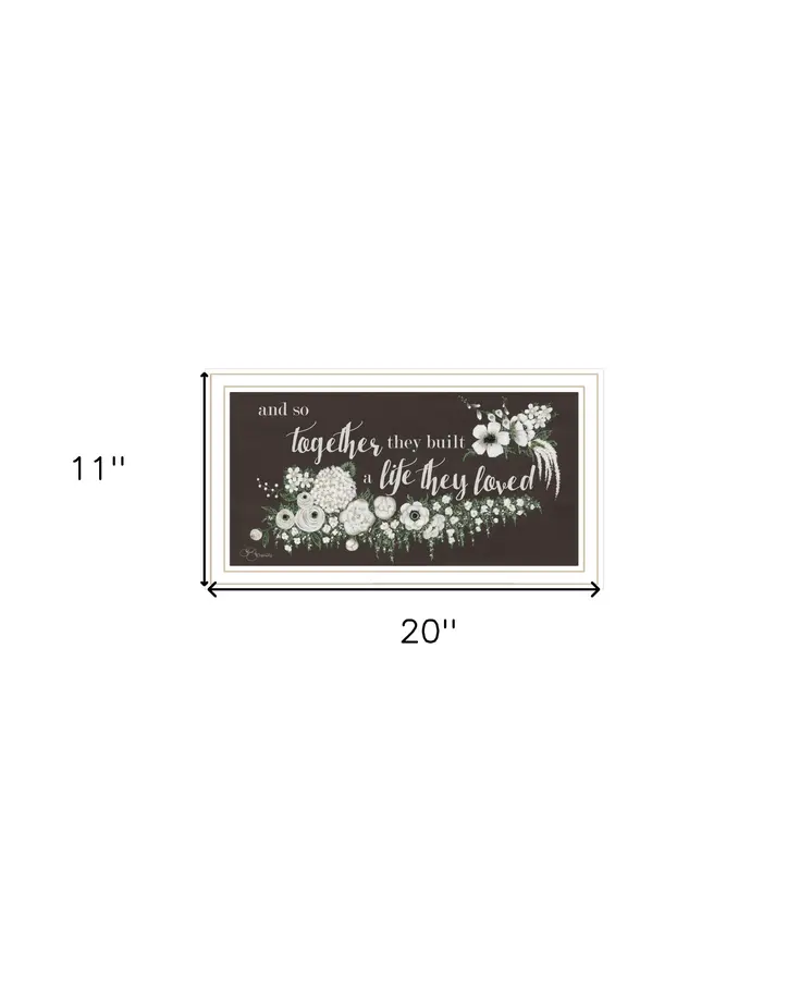 Together They Built White Framed Print Wall Art