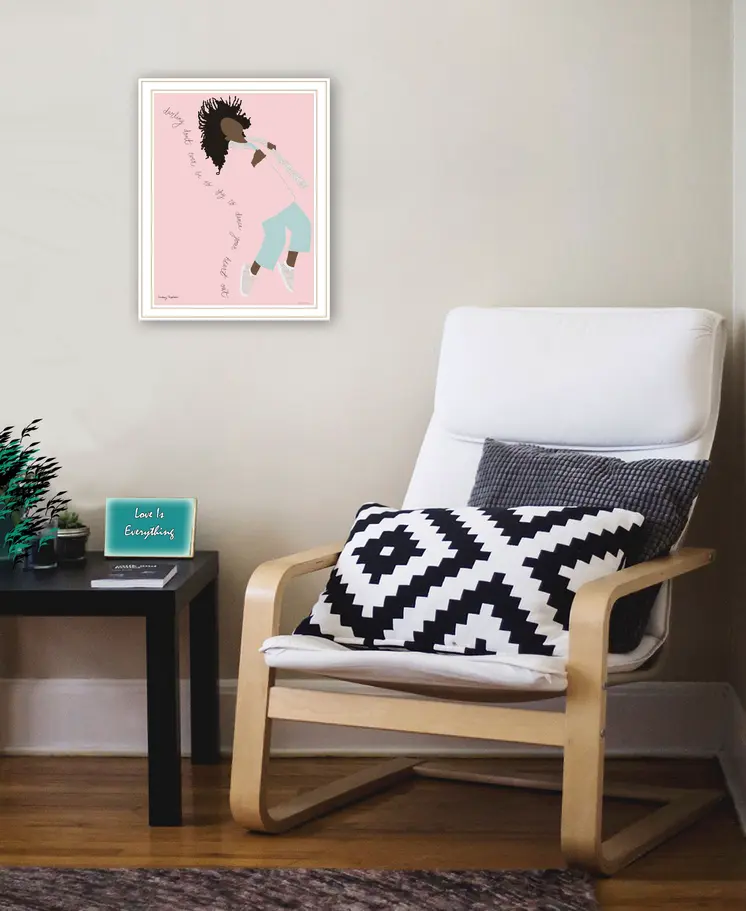 Dance Your Heart Out White Framed Print Wall Art