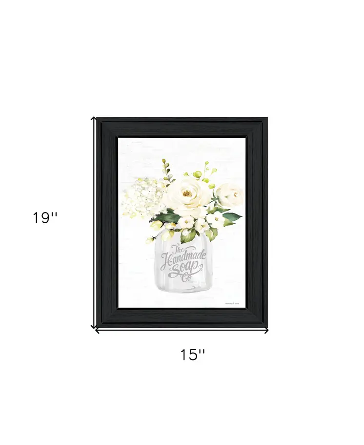 Bathroom Flower Ja Black Framed Print Bathroom Wall Art