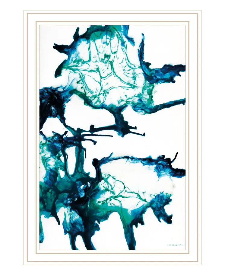 Ocean Living White Framed Print Wall Art