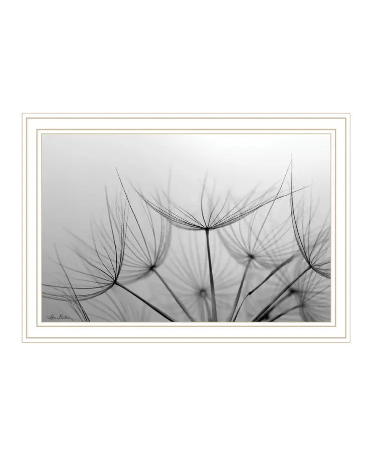 Love is a Delicate Flower White Framed Print Wall Art