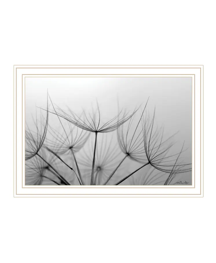 Love is a Delicate Flower White Framed Print Wall Art