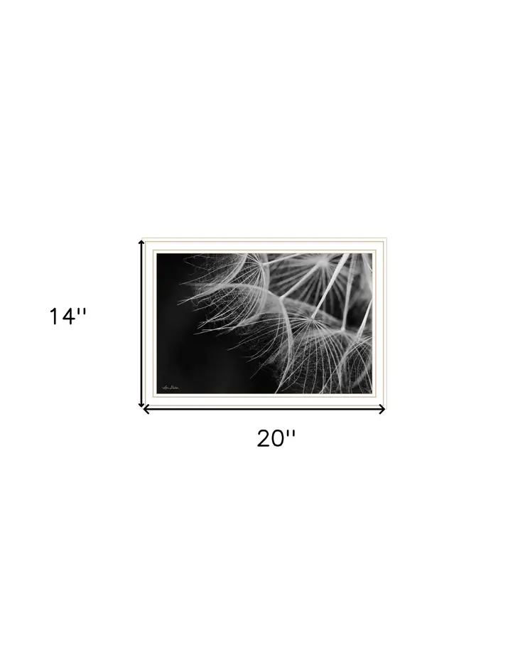 Delicate Beauty White Framed Print Wall Art