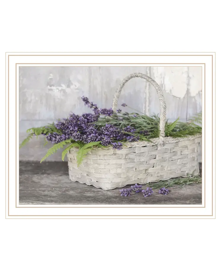 My Lavender White Framed Print Wall Art