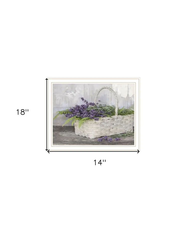 My Lavender White Framed Print Wall Art