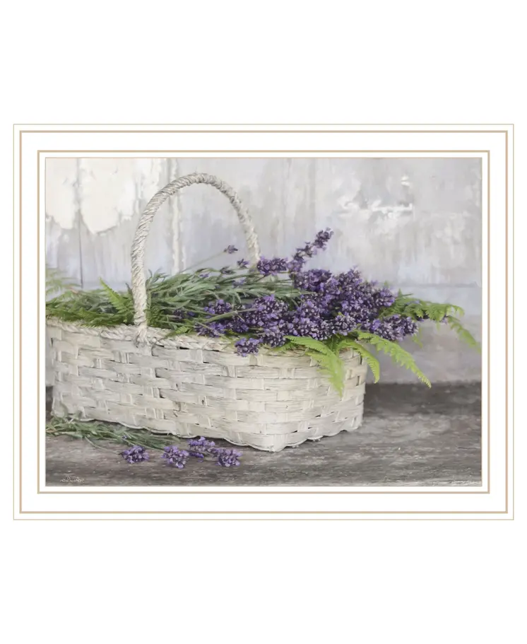 My Lavender White Framed Print Wall Art