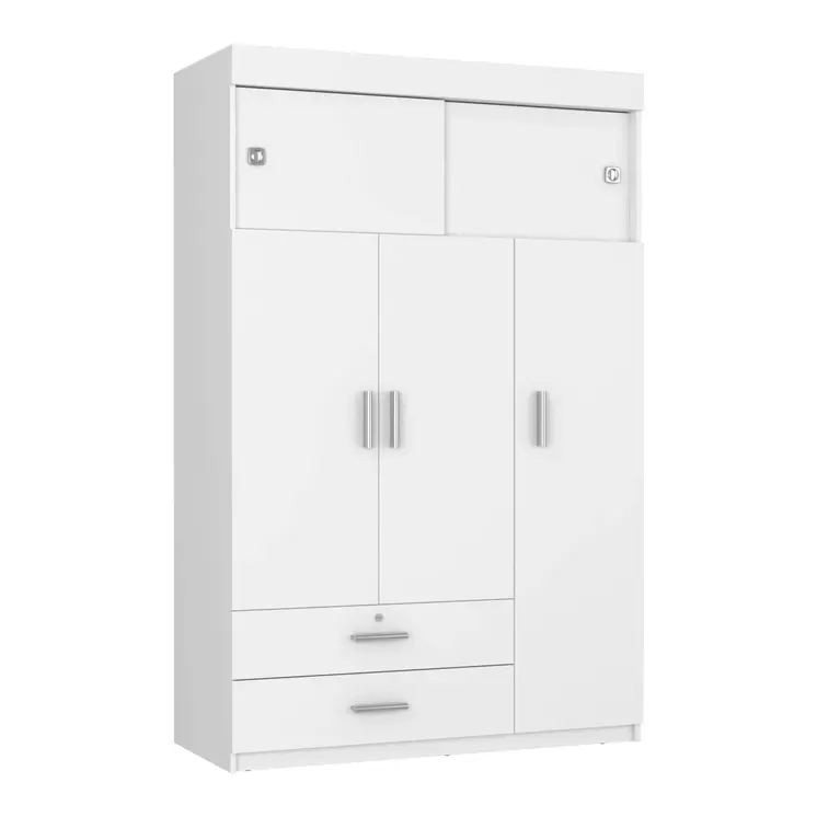 47" White Two Drawer Dresser