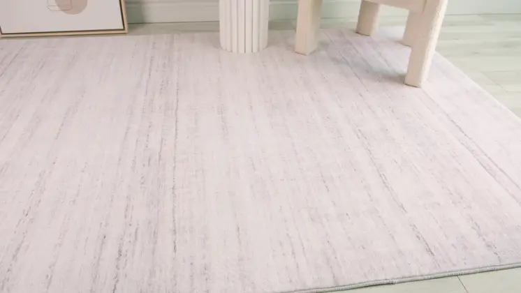 4' X 6' Beige Abstract Area Rug