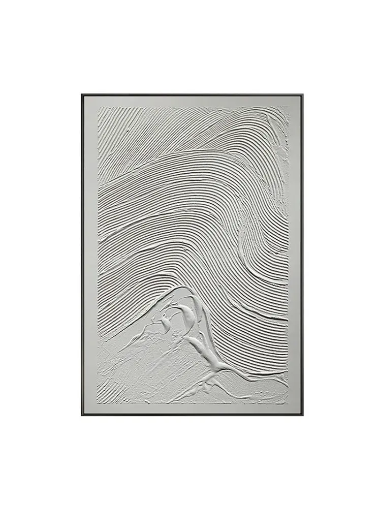 Black and White Fabric Airplane Wall Decor