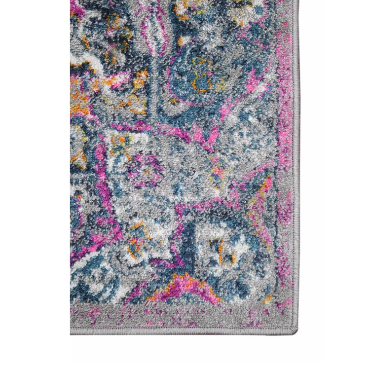 9' X 12' Pink Medallion Power Loom Area Rug