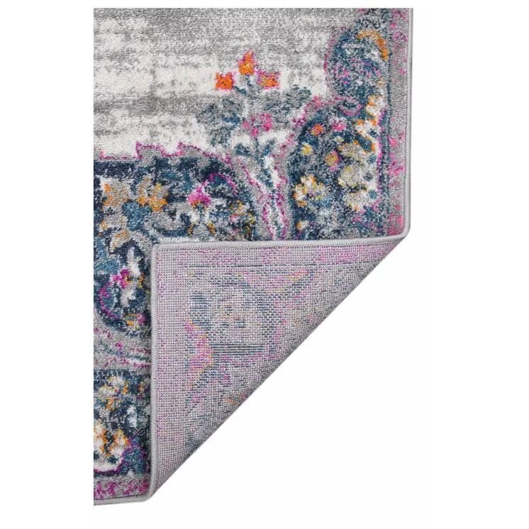 9' X 12' Pink Medallion Power Loom Area Rug