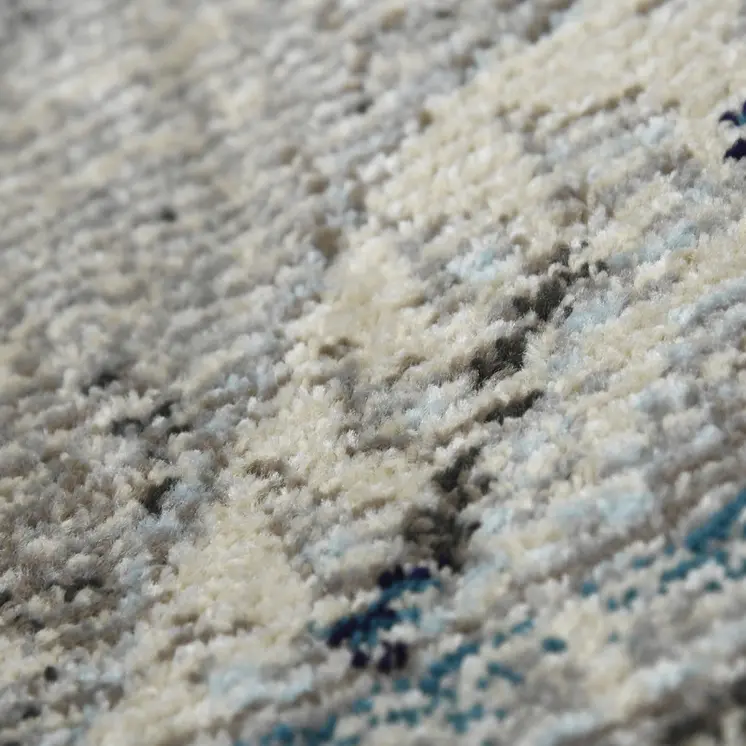 8' X 11' Teal Blue Medallion Power Loom Area Rug