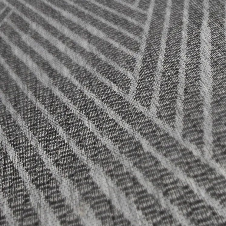 9' X 12' Gray and Blue Geometric Stain Resistant Indoor Outdoor Area Rug