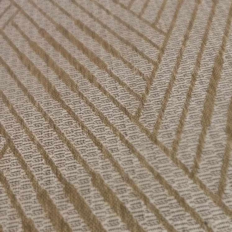 8' X 10' Beige Geometric Stain Resistant Indoor Outdoor Area Rug