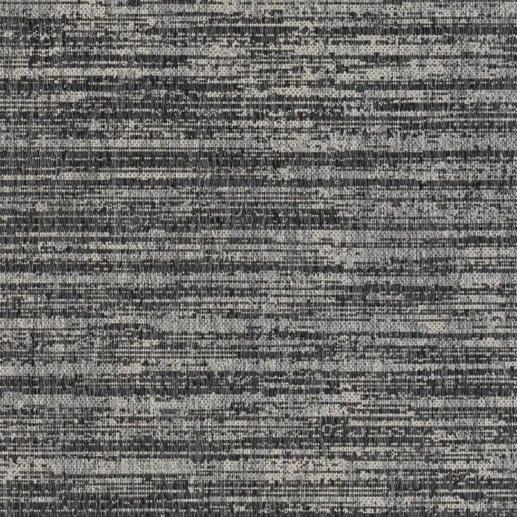 5' X 8' Brown and Ivory Striped Stain Resistant Indoor Outdoor Area Rug