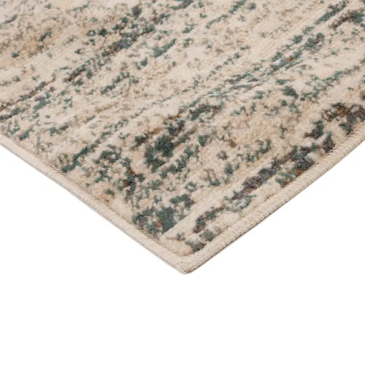 8' X 10' Gray and Ivory Abstract Power Loom Area Rug