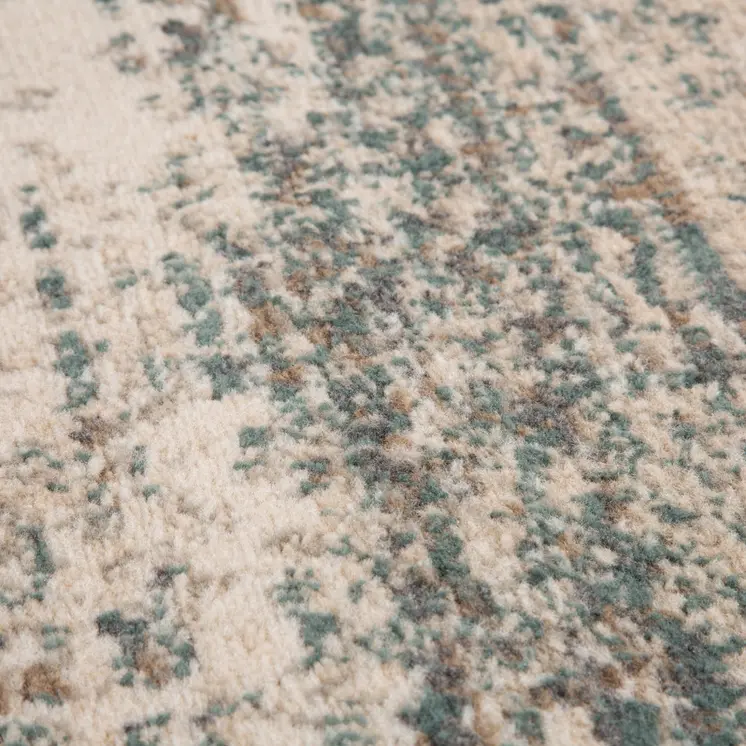 8' X 10' Gray and Ivory Abstract Power Loom Area Rug