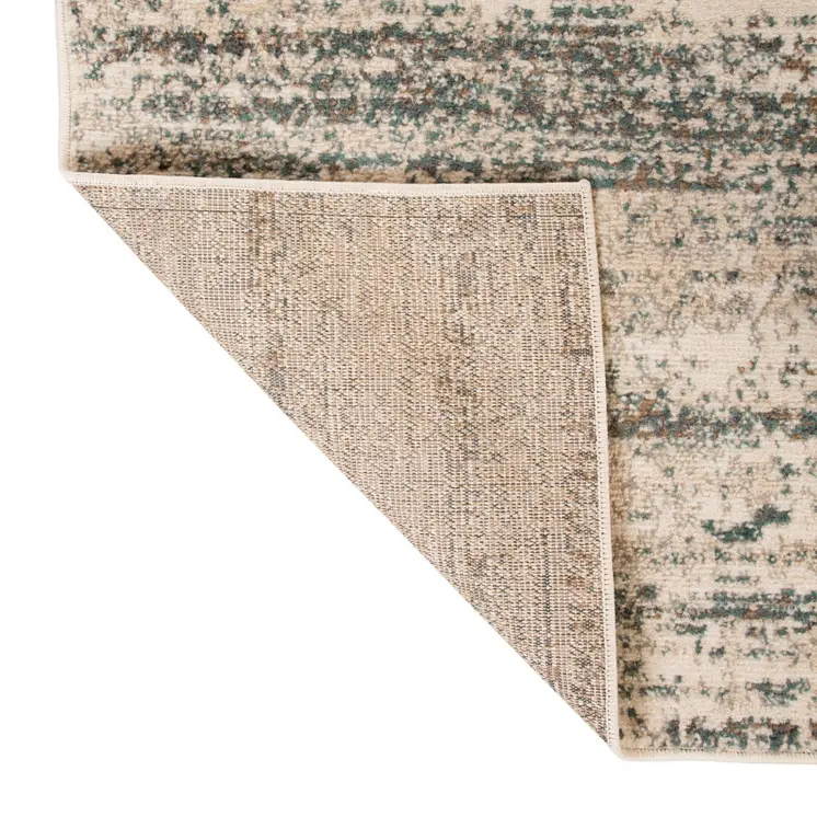 8' X 10' Gray and Ivory Abstract Power Loom Area Rug