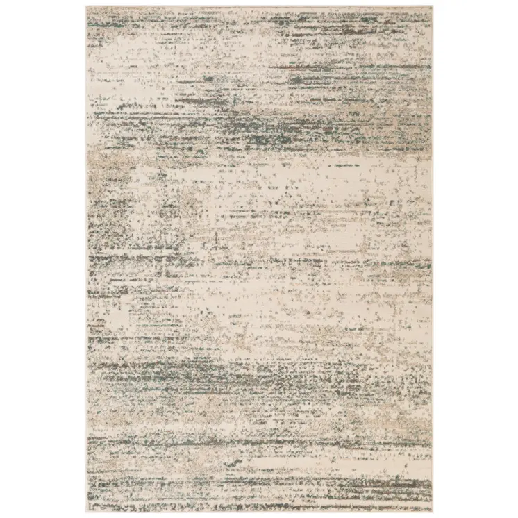 9' X 12' Gray and Ivory Abstract Power Loom Area Rug