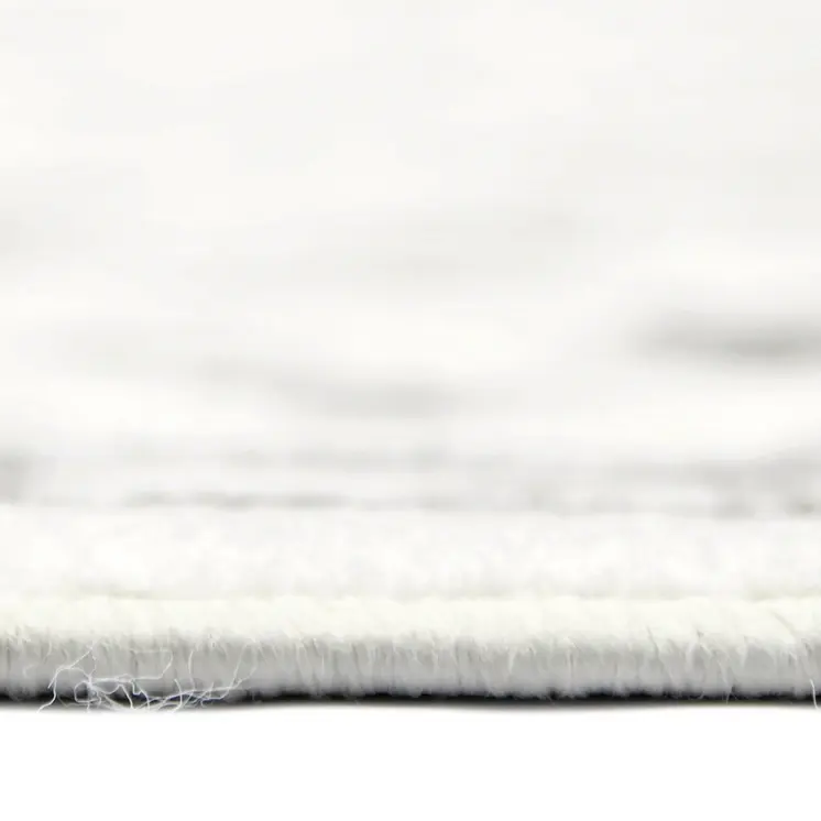 9' X 12' Gray and Light Gray Floral Power Loom Area Rug