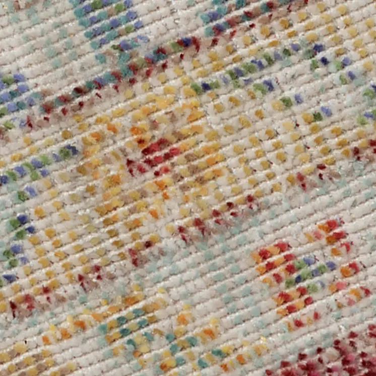 9' X 13' Orange Red And Gold Medallion Area Rug