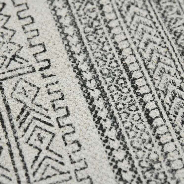 9' X 12' Black And Gray Geometric Flatweave Handmade Distressed Area Rug With Fringe