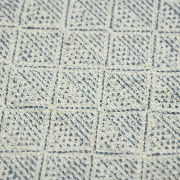 9' X 12' Gray And Blue Geometric Flatweave Handmade Distressed Area Rug With Fringe