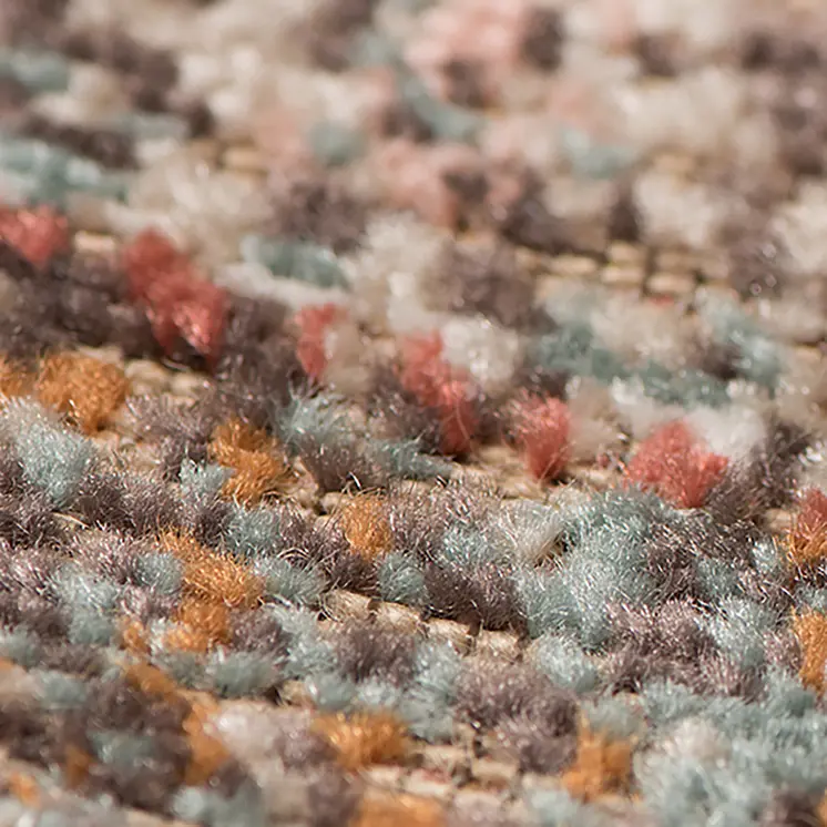 7' X 9' Beige Gray and Taupe Medallion Power Loom Area Rug