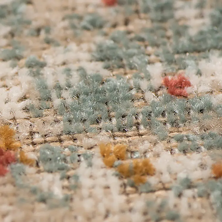 9' X 12' Beige And Orange Southwestern Area Rug