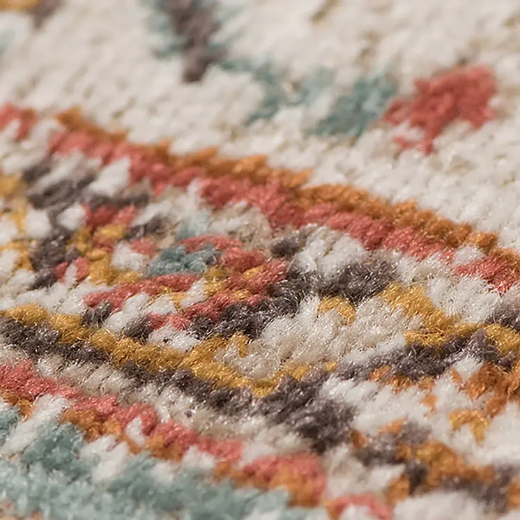 5' X 8' Orange Oriental Area Rug