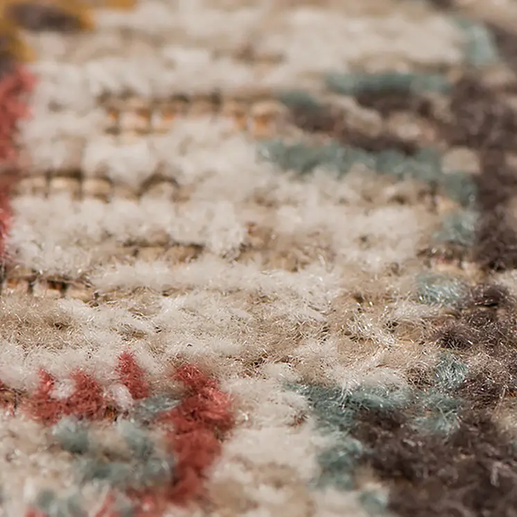 10' X 14' Beige And Rust Medallion Area Rug