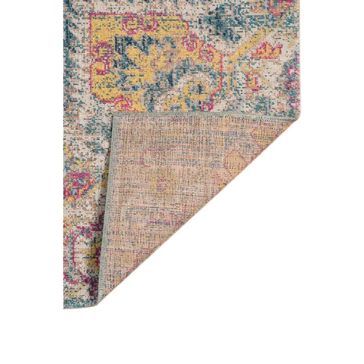 7' X 9' Yellow Medallion Area Rug