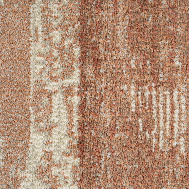6' X 9' Sand And Ivory Geometric Area Rug