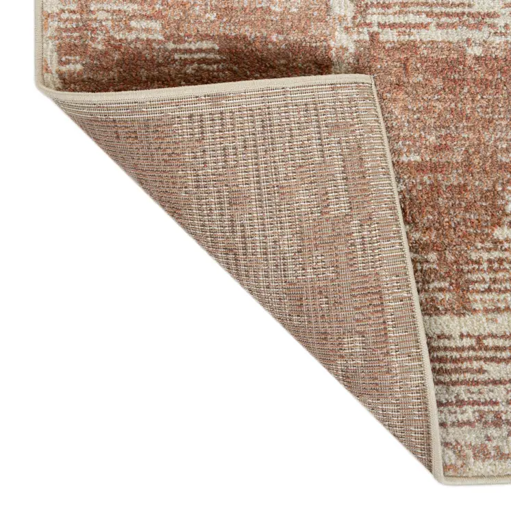 6' X 9' Sand And Ivory Geometric Area Rug
