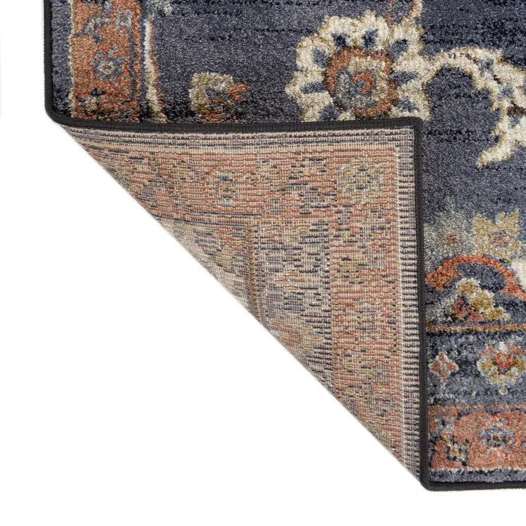 8' X 10' Ivory And Orange Floral Area Rug