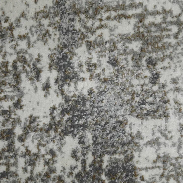 5' X 8' Ivory And Gray Abstract Area Rug