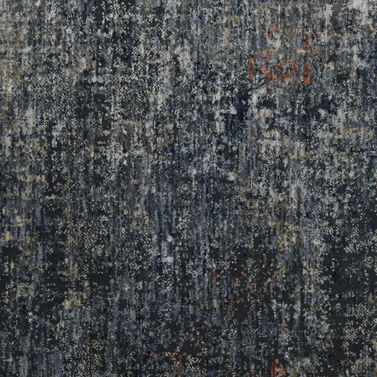8' Ivory And Gray Abstract Runner Rug