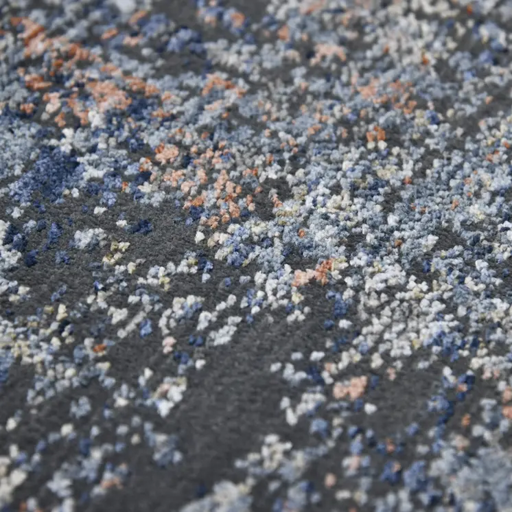 5' X 8' Ivory And Gray Abstract Area Rug
