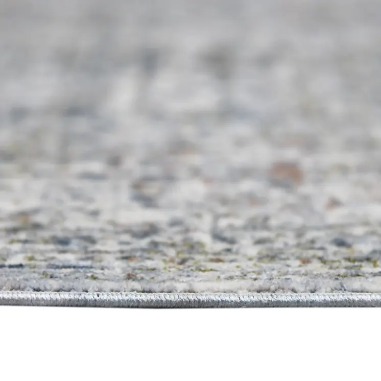 5' X 8' Ivory And Orange Oriental Area Rug