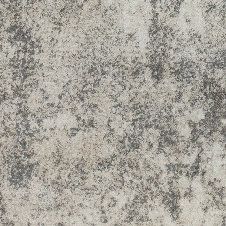 8' X 10' Beige Ivory And Gray Abstract Area Rug