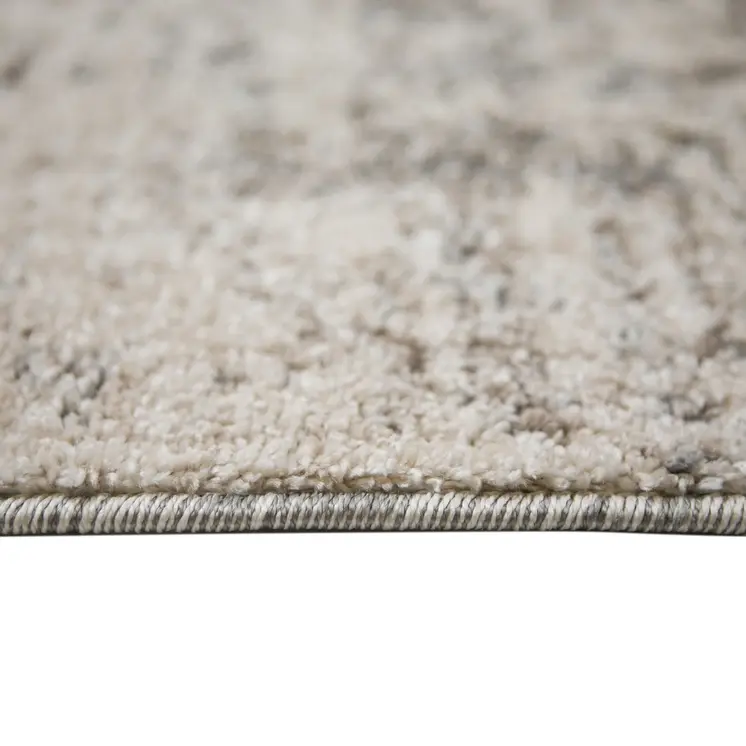 9' X 12' Gray and Beige Abstract Power Loom Area Rug