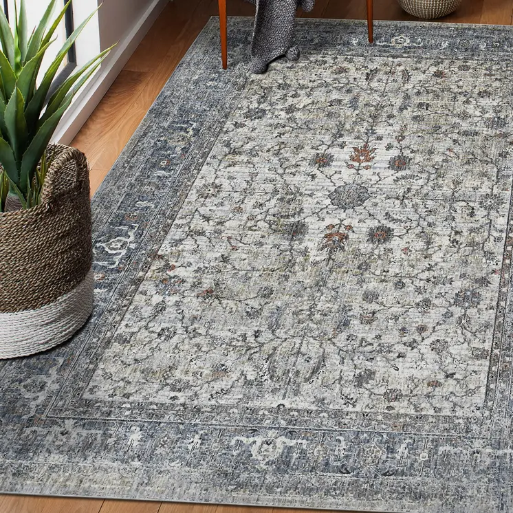 9' X 12' Ivory And Orange Oriental Area Rug