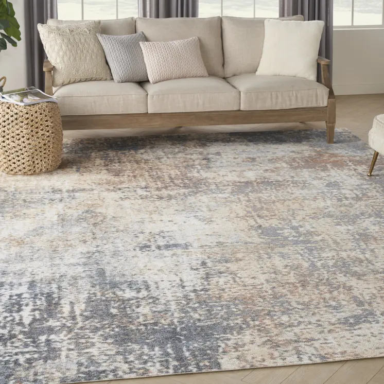 8' X 10' Gray And Ivory Moroccan Washable Area Rug