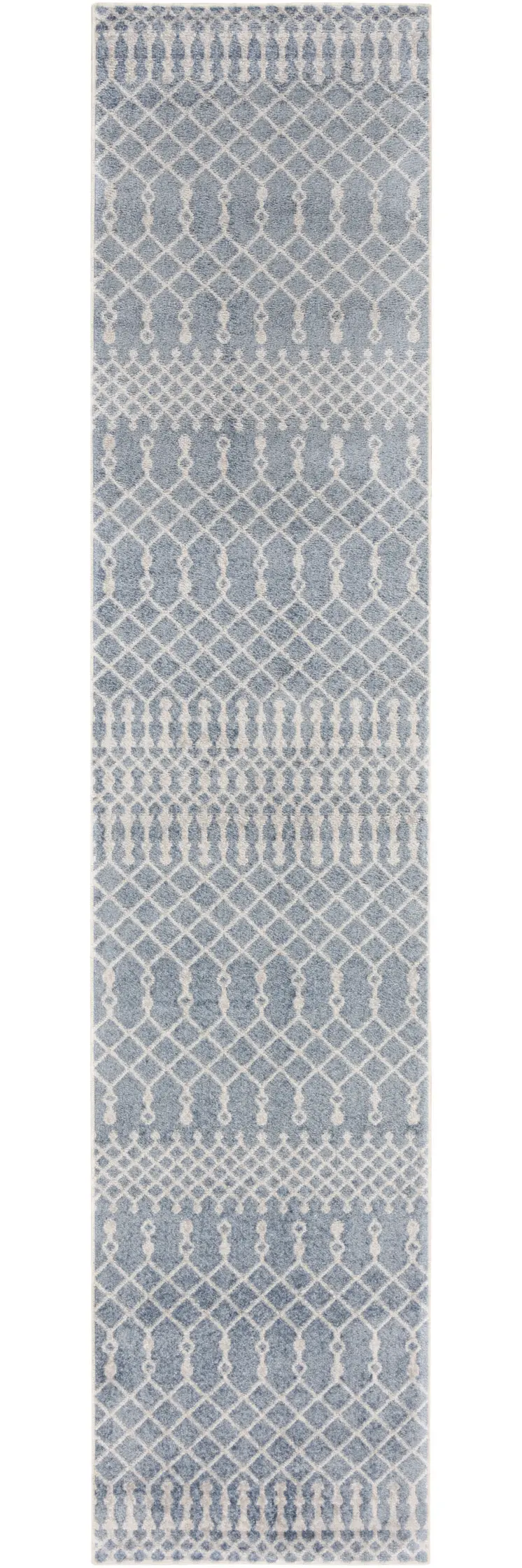 12' Blue Moroccan Runner Rug
